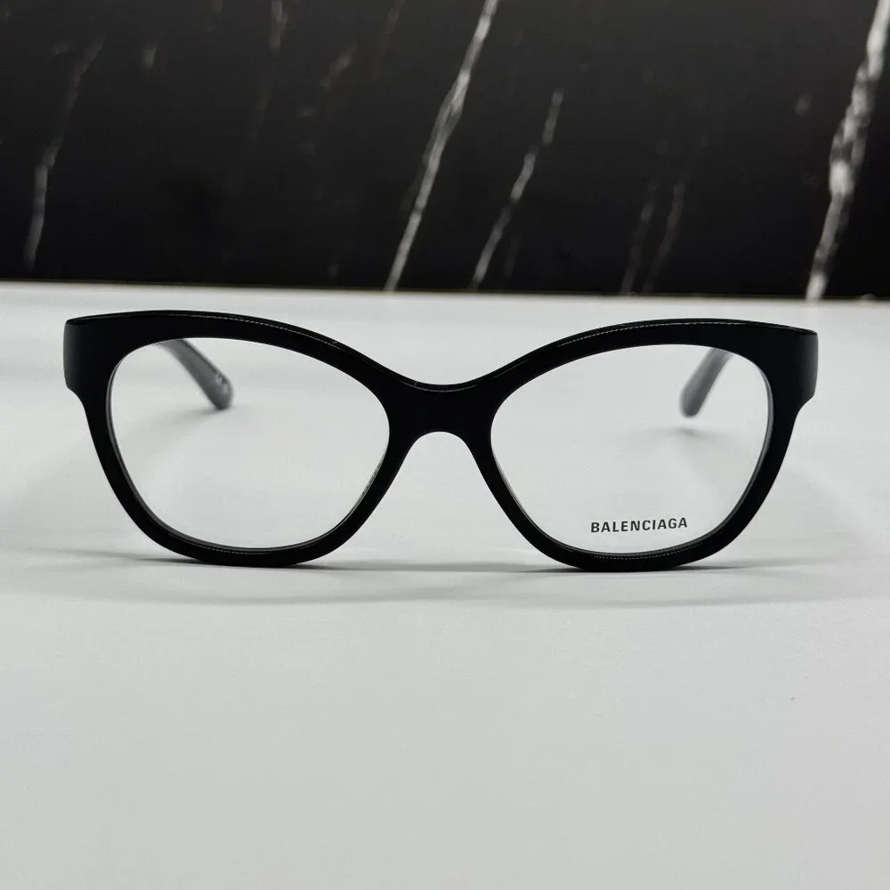NEW BALENCIAGA BB0213O 001 CAT EYE BLACK WOMEN EYEGLASSES BALENCIAGA
